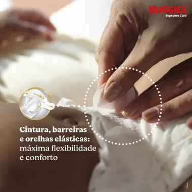 Fralda Huggies Supreme Care Tamanho XXG 80 Unidades Descartáveis