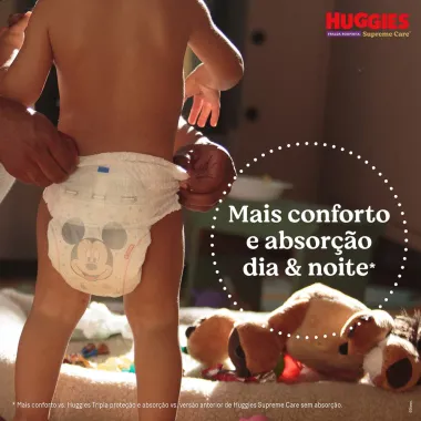 Fralda Roupinha Huggies Supreme Care Tamanho XXG 72 Unidades Descartáveis