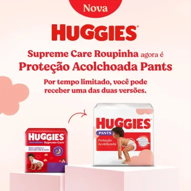 Fralda Roupinha Huggies Tamanho XG 80 Unidades Descart&aacute;veis