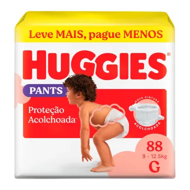 Fralda Roupinha Huggies Supreme Care Tamanho G 88 Unidades Descartáveis
