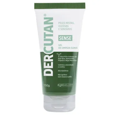 Gel De Limpeza Suave Dercutan Sense Peles Mistas, Oleosas e Sensíveis 150g