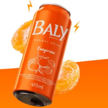 Energético Baly Energy Drink Sabor Tangerina 473ml