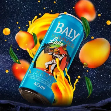 Energético Baly Energy Drink Summer Loko Sabor Manga 473ml