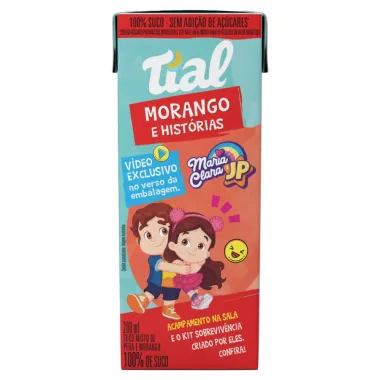 Suco Tial Morango e Historias  Misto de Pera E Morango 200ml