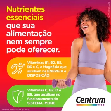 Centrum Essential com 30 Comprimidos + 60% de Desconto Na 2° Unidade com 30 Comprimidos