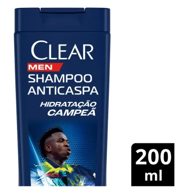 Shampoo Anticaspa Clear Men Vini Jr. Hidratação Campeã 200ml