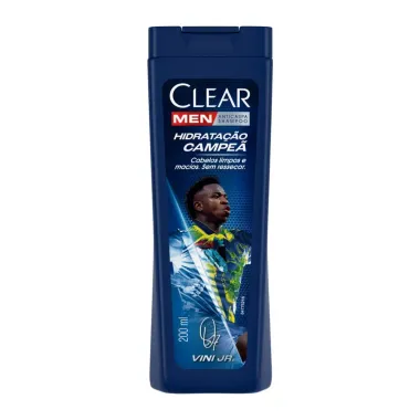 Shampoo Anticaspa Clear Men Vini Jr. Hidratação Campeã 200ml