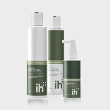 Imune Hair Linha Antiqueda Shampoo 250ml, Condicionador 200ml e Tônico 60ml Acompanha Necessaire