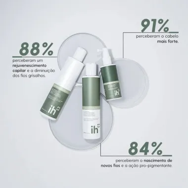 Imune Hair Linha Antiqueda Shampoo 250ml, Condicionador 200ml e Tônico 60ml Acompanha Necessaire