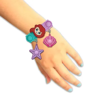 Pulseira Pop It Toyng Disney Princesa com Pingentes Pop It +4