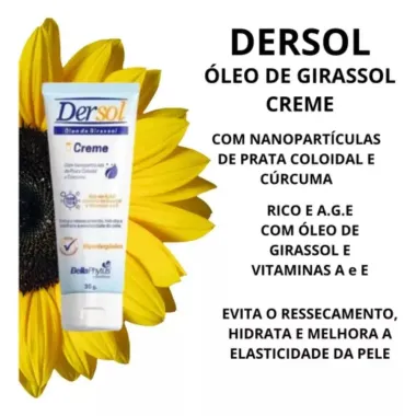 Óleo Girassol Dersol em Creme Rico em A.G.E 100g