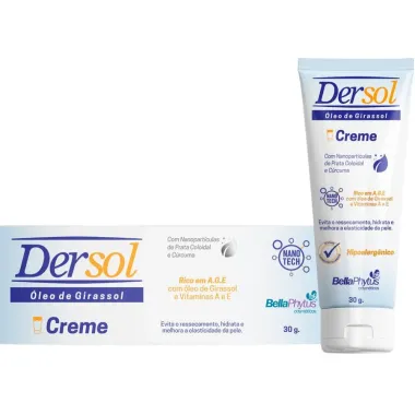 Óleo Girassol Dersol Em Creme Rico Em  A.G.E 30g