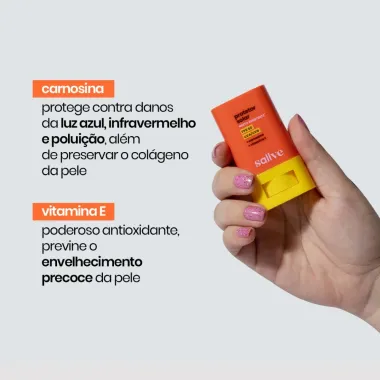 Protetor Solar Muito Resistente Sallve Bastão FPS 60 15g