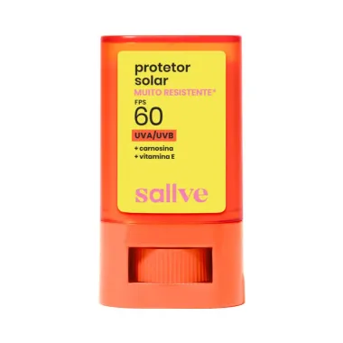 Protetor Solar Muito Resistente Sallve Bast&atilde;o FPS 60 15g