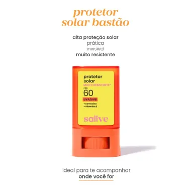 Protetor Solar Muito Resistente Sallve Bast&atilde;o FPS 60 15g