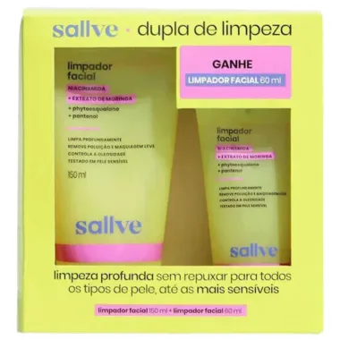 Limpador Facial Sallve 150ml e  Limpeza Facial 60ml