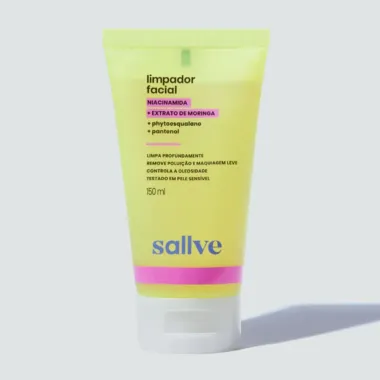 Limpador Facial Sallve 150ml e  Limpeza Facial 60ml