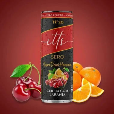 Energético Super Drink Premium Itts Sero Sabor Cereja com Laranja 269ml