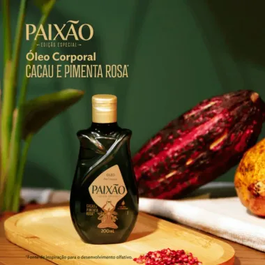 Óleo Deo Corporal Paixão Cacau e Pimenta Rosa 200ml