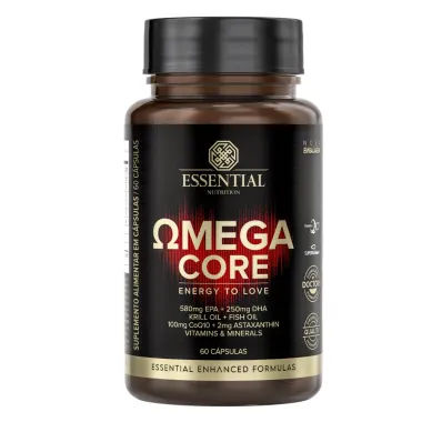 Ômega Core Essential Nutrition Energy to Love com 60 Capsulas