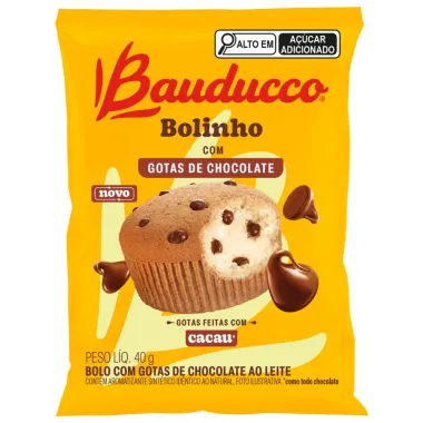 Bolinho Bauducco com Gotas de Chocolate ao Leite 40g