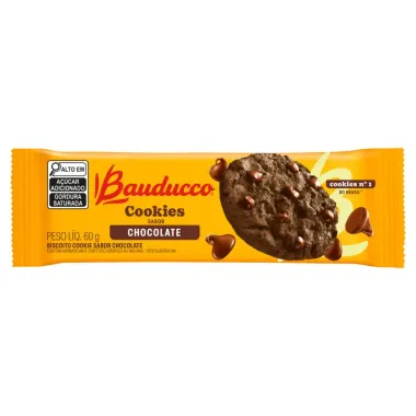 Biscoito Cookie Bauducco Chocolate 60g