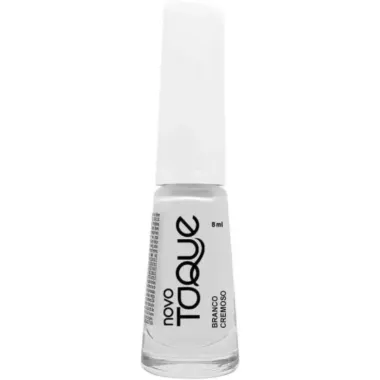 Esmalte Novo Toque Branco Cintilante 8ml