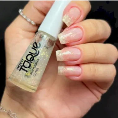 Esmalte Novo Toque Purpurina Gliter 8ml