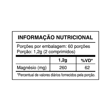 Cloreto de Magn&eacute;sio P.A 600mg Health Labs Neuromuscular 120 Comprimidos