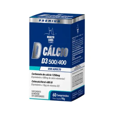 D Cálcio D3 500/400 Adulto 60 Comprimidos