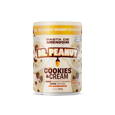 Pasta de Amendoim Dr.Peanut Cookies & Cream 250g