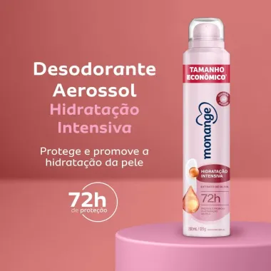 Desodorante Monange Hidrata&ccedil;&atilde;o Intensiva Aerossol Antitranspirante Feminino 200ml
