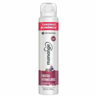Desodorante Monange Aerossol Frutas Vermelhas Tamanho Econômico 200ml