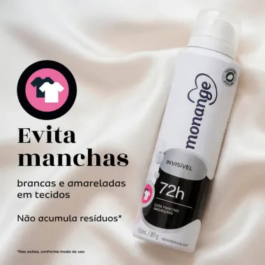 Desodorante Monange Invis&iacute;vel Aerossol Antitranspirante Feminino 200ml