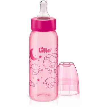 Mamadeira Lillo 6+ Meses Cores Divertidas Rosa 240ml