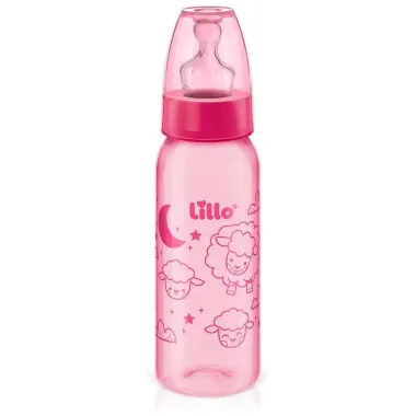 Mamadeira Lillo 6+ Meses Cores Divertidas Rosa 240ml