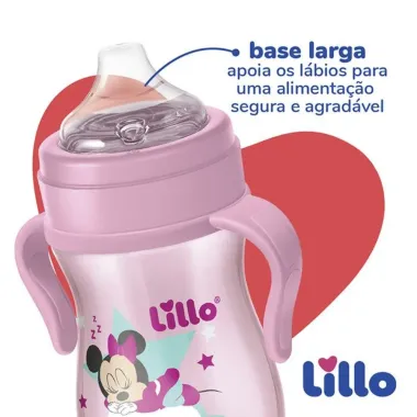 Copo Lillo Disney  Minnie Menina Rosa 6 meses+ 240ml