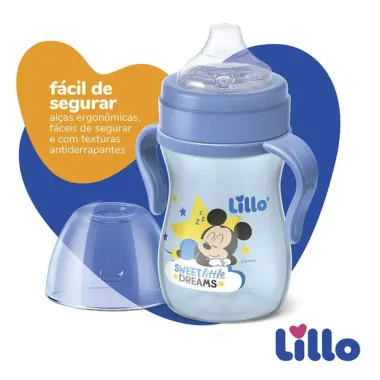 Copo Lillo Disney  Minnie Menina Rosa 6 meses+ 240ml