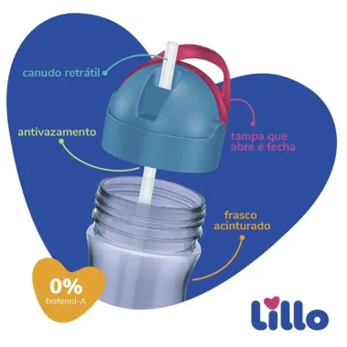 Copo Lillo com Canudo Mickey 12 meses 300ml