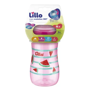 Copo Lillo Rosa Evolution 360 6 meses de 240ml