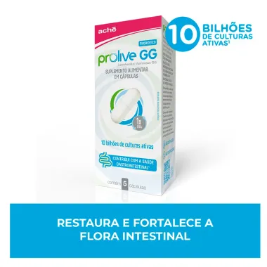 Prolive GG Probi&oacute;tico Cont&eacute;m 5 C&aacute;psulas