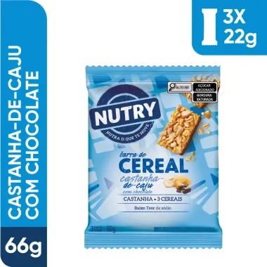 CEREAIS NUTRY CAJU CHOC 22G