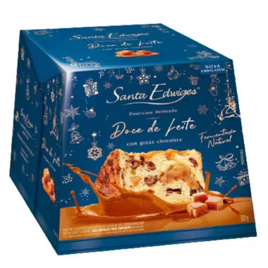 Panettone Santa Edwiges Doce de Leite com Gotas de Chocolate 500g