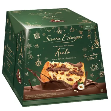 Panettone Santa Edwiges Avelã com Gotas de Chocolate 500g