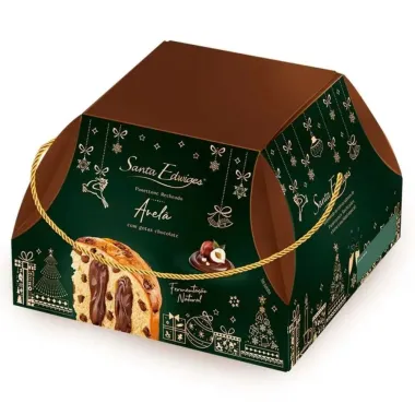 Panettone Santa Edwiges Avelã com Gotas de Chocolate 800g