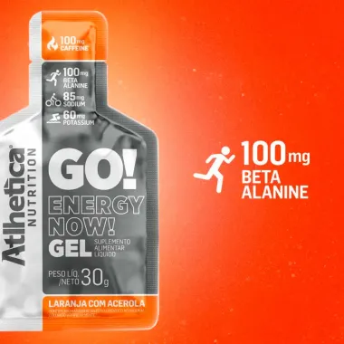 Go Energy Now Gel Sabor Laranja com Acerola 30g