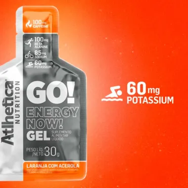 Go Energy Now Gel Sabor Laranja com Acerola 30g