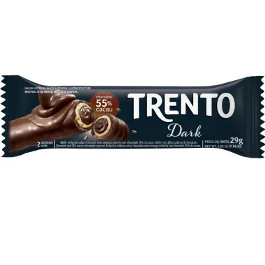 Chocolate Trento Dark Chocolate Meio Amargo 55% Cacau 29g