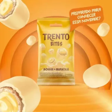 Chocolate Trento Bites Sabor Mousse de Maracujá 40g