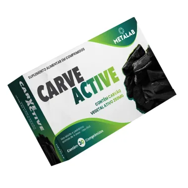 Carve Active 250mg Metalab com 30 Comprimidos